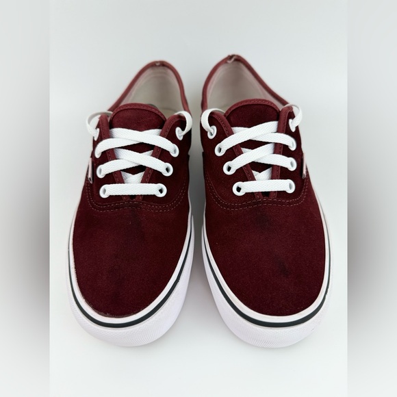 Vans Off The Wall Suede Burgundy Sneakers, Unisex Size Men's 8.0 / Women's 9.5 - Picture 4 of 15